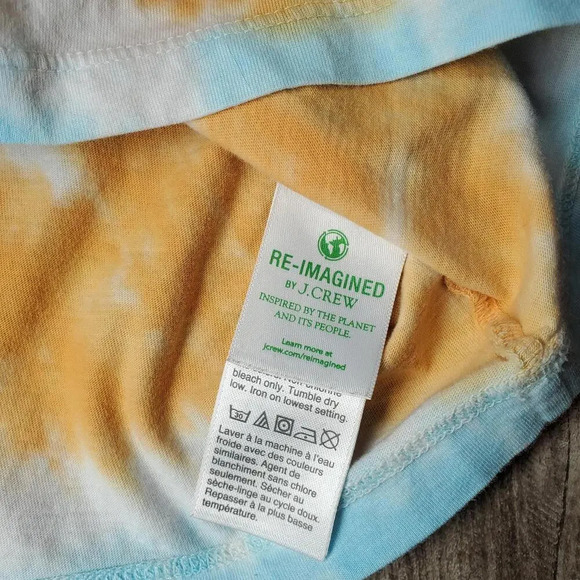 Crewcuts Re-Imagined by J.Crew 100% Cotton Short Sleeve Tie-Dye Tee Size 4-5 - Picture 3 of 8